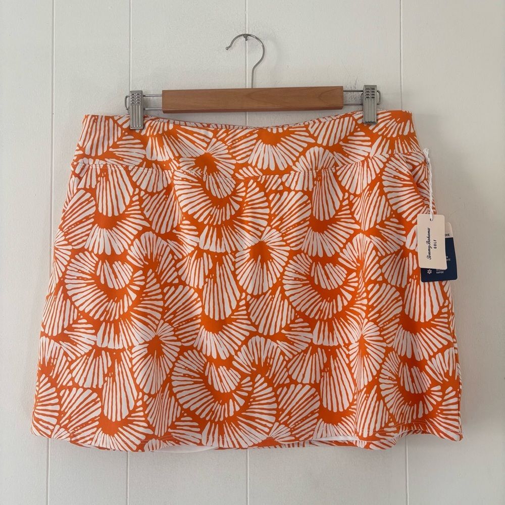 NWT Tommy Bahama Golf/Tennis/Pickleball Active Skort with Pockets Orange Size XL